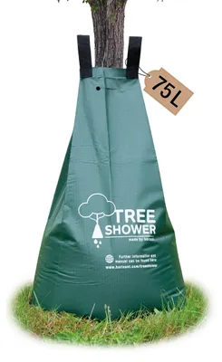 Produktbild von horizont TreeShower Baumbewässerungssack 75 L – Tropfbewässerung für Bäume, UV-beständig, mit Reißverschluss