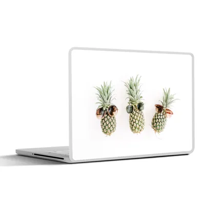 Produktbild von MuchoWow® Laptop Aufkleber Sticker Cover Ananas - Tropisch - Sonnenbrille 30x22 cm - Laptop-Sticker