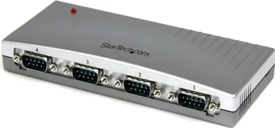 Produktbild von StarTech 4-Port USB auf RS232 Seriell Adapter Hub