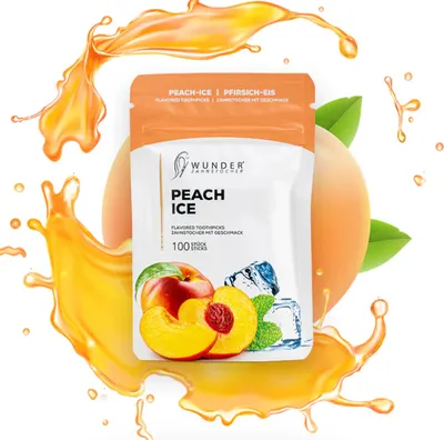 Produktbild von Wunderzahnstocher Peach Ice Aroma Refill Pack 100 Stück