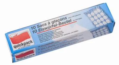 Eiswürfelbeutel-Box, 240 Stück, transparent, Kunststoff