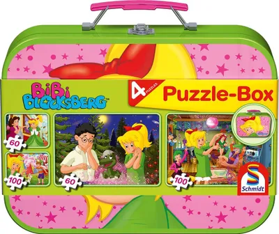 Image de Bibi Blocksberg. Boîte de puzzle 2 x 60, 2 x 100 pièces