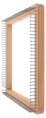 Produktbild von Quadratischer Holz-Webrahmen für DIY-Projekte zum Stricken von Schals, Mützen und Tüchern