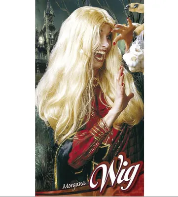 Produktbild von Hexenperücke "Morgana" / lange blonde Haare