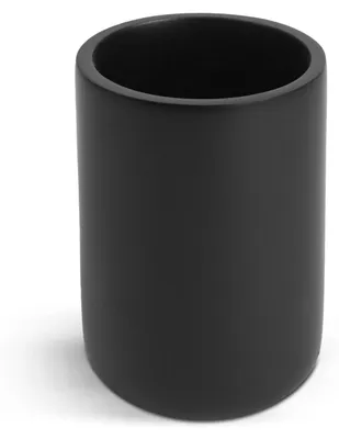 Imagen del producto de Soporte para cepillos de dientes – Vaso para baño en color  mate – Resina sintética – Ø7,2 x 10,2 cm – Accesorio para baño [BW3020B]