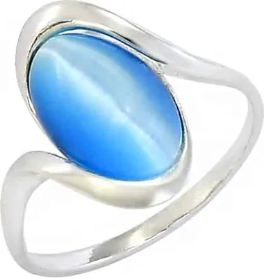 Produktbild von Silber Ring Glare691 mit Mondstein, Größe 58, 25,6x20,3x15,5 mm