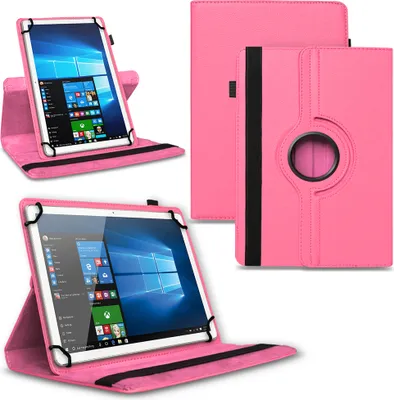 Produktbild von Universal Tablet Tasche 10 10.1 10.3 10.4 10.5 11 Zoll Hülle Schutzhülle DrehbarFarben:Pink
