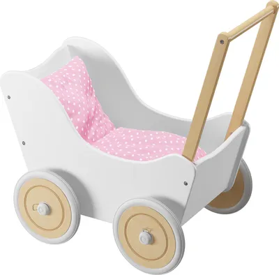Produktbild von Puppenwagen als Lauflernhilfe in verschiedenen Farben V-95.002weiß