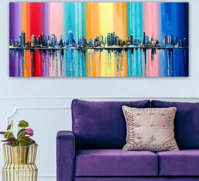 Productafbeelding van Wallity, YTY516211399_50120- ERN1601, Bunt, canvasprints, 50 x 120, 100% canvas