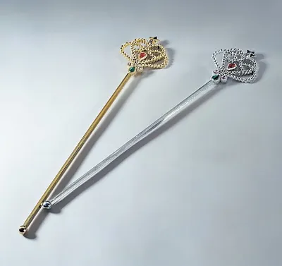 Produktbild von Feenstab Zepter mit Schmuckstein Silber Karneval