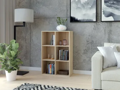 Produktbild von Modernes Regal CLASSIC - Bücherregal mit 6 Regalböden (Eiche Sonoma)