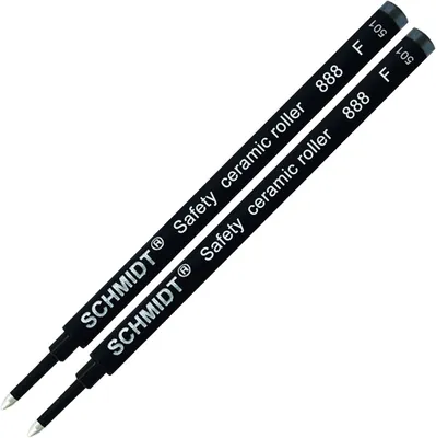 Productafbeelding van Schmidt 888 rollerball navulling zwart 2 pack - Set van 2