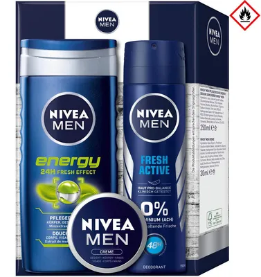 Obrázek produktu pro NIVEA High Energy, Pánské, Univerzální, Hydratující, Osvěžující, Změkčující, 48 h, Čerstvý, 30 ml