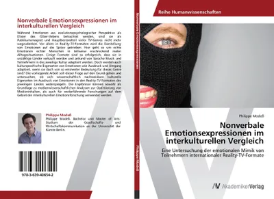 Produktbild von Nonverbale Emotionsexpressionen im interkulturellen Vergleich