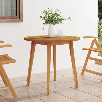 Produktbild von The Living Store Gartentisch Ø85x75 cm Massivholz Akazie