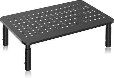 Produktbild von Monitorstandaard mit Höhenverstellung - Höhenverstellbar - Metallisch - Max. 20 kg Fassungsgewicht