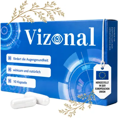 Produktbild von Vizonal - Augenvitamin für klare Sicht | 10 Kapseln | Heidelbeer-, Johannisbeer- & Ringelblumenextrakt | Mit Vitamin A, B2, C, D3, E & Hyaluronsäure