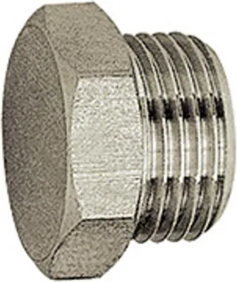 Produktbild von Riegler Verschlussschraube »value line«, G 3/8, SW 19, Messing vernickelt
