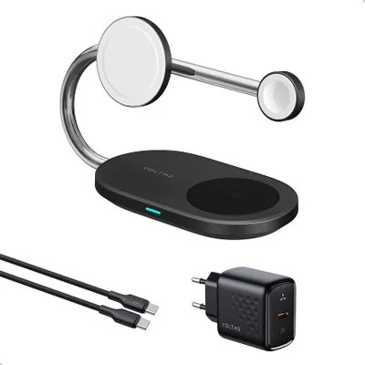 Obrázek produktu pro Voltme MagPak 3-v-1 Series Qi2 + MFI (černá)