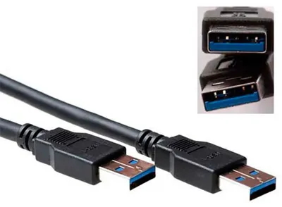 Image de ACT SB0002 Câble USB A USB A Mâle Mâle Noir 5m (SB0002)