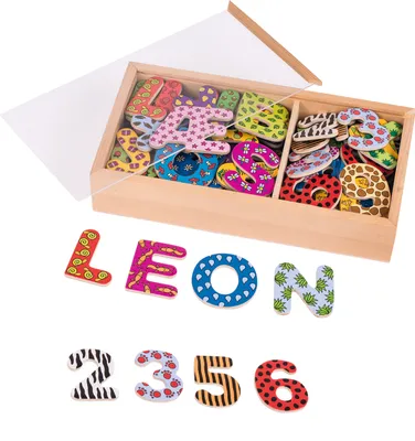 Obrázok produktu pre Goki Magnetic Alphabet and Numbers II, 3 rok / roky, Drevo, Viacfarebný