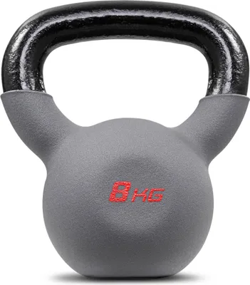 Obrázok produktu pre Hop-Sport Činka Kettlebell | Liatinová činka 8kg | Hojdacia činka | Ergonomická rukoväť