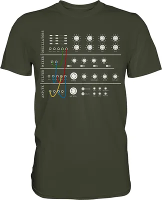 Produktbild von Modularer Synthesizer Analog T-Shirt – Urban Khaki / XXL