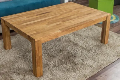 Produktbild von Couchtisch Wooden Nature 419 Eiche massiv - 45 x 120 x 80 cm (H x B x T)
