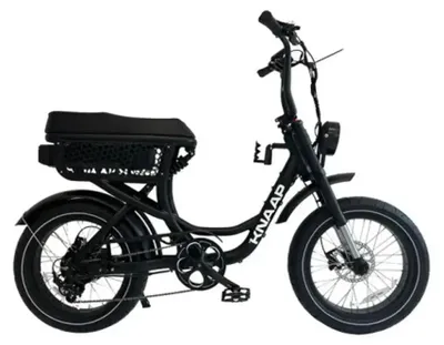 Zdjęcie produktu dla KNAAP Bikes LON - Elektryczny fatbike z zapięciem łańcuchowym - 20 cali - Silnik 250W - Zasięg 80 km - 7 biegów - Hydrauliczne hamulce tarczowe - Akumulator 960Wh - Niskie wejście - Czarny