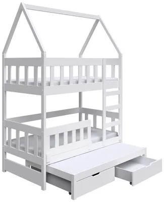 Obrázek produktu pro Selsey Vistena – Dětská postýlka s úložným prostorem, bílá, 75x180 cm