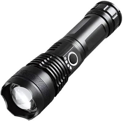Obrázok produktu pre LED baterka, reflektor, SOS núdzové osvetlenie s vysokou intenzitou svetla, vodotesná, IPX5