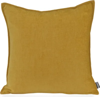 Produktbild von H.O.C.K. Lucky Kissen 45x45cm mit Biese einfarbig maiz gelb col. 28