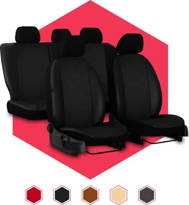 Immagine prodotto di Coprisedili per auto Coprisedili universali per auto in  nero Auto Set di 3
