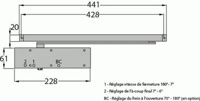 Image de Ferme-porte Gr3400 Anti-vandale Résistance Extrême Au Vandalisme - Groom