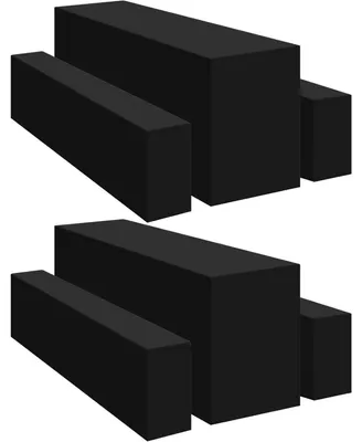 Produktbild von Biertischhussen & Bierbankhussen 6er Set Schwarz 220 x 50 x 70 cm Polyester