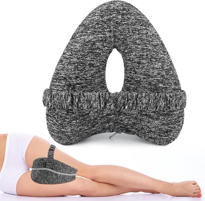 Produktbild von Kniekissen fš¹r Seitenschl?fer, orthop?disches Beinkissen, ergonomisches Kissen mit Gurt, Memory-Schaum-Kissen fš¹r Seitenschl?fer