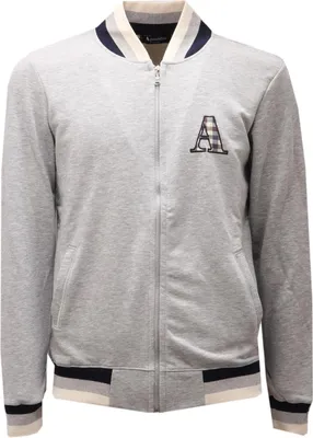 Immagine prodotto di 2439AE felpa uomo AQUASCUTUM grey melange full zip Cotone sweatshirt man