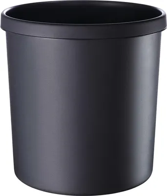Produktbild von helit Papierkorb 18 l schwarz schwer entflammb.