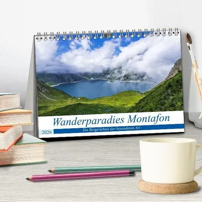 Produktbild von Wanderparadies Montafon (Tischkalender 2026 DIN A5 quer), CALVENDO Monatskalender