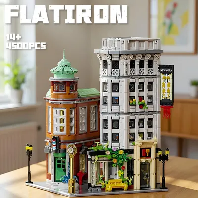 Produktbild von MOC 20004 Flatiron Building – Architektur-Modell, 4500 Teile, 12 Minifiguren, ca. 38 cm hoch