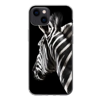 Produktbild von MuchoWow® Handyhülle Schutzhülle Hülle für iPhone 13 mini Zebra - Wilde Tiere - Muster Silikon Softcase Handy Hülle - Softcase