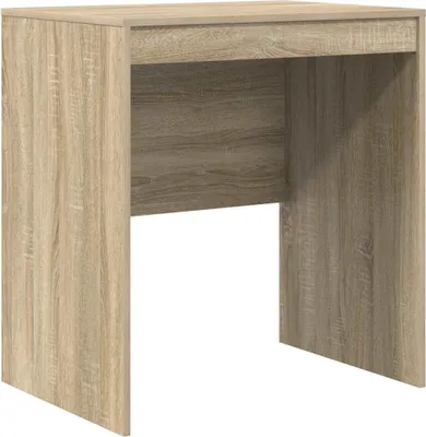 A simple, clean studio shot of a wooden desk.