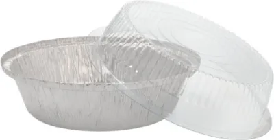 Produktbild von 25 Schalen, Alu + Dom-Deckel rund 0,77 l Ø 18,2 cm · 8 cm