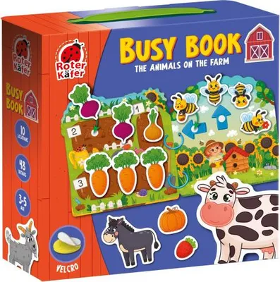 Produktbild von Lernspiel Roter Käfer Busy Book mit Klettverschluss Tiere auf dem Bauernhof RK1170-02