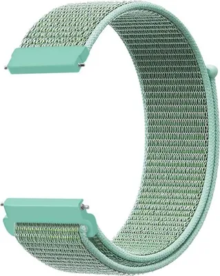 Produktbild von Smartwatch Armband Armbänder 20 / 22 mm für Samsung Galaxy LG Watch Honor Garmin, Farbe:Blau Meer, Stegbreite:22 mm