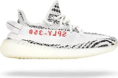 Produktbild von Adidas Sneaker Yeezy Boost 350 V2 Zebra Weiß mit schwarzen Streifen BOOST-Dämpfung