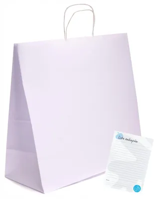 Produktbild von Torby Pro Weiße Starke Papiertaschen für Einkäufe 40x18x39