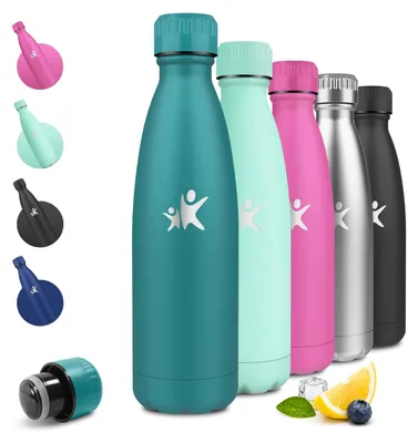 Productafbeelding van JAPORIA drinkfles van roestvrij staal, 750 ml, geïsoleerde thermosfles, waterfles