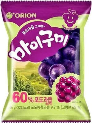 Produktbild von Orion | My Gummy Grape - 66g - 60% Fruchtsaft - Traubengeschmack - Süßer Snack