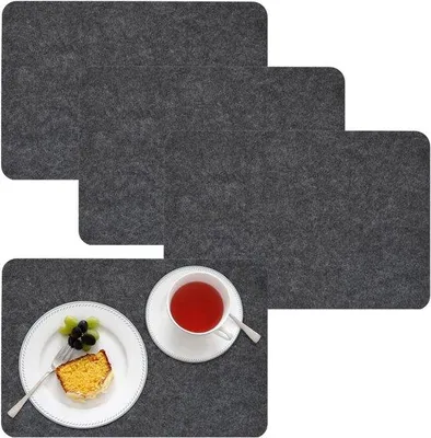 Produktbild von Luxe Tafelunterlagen - Hitzebeständig - Anti-Slip - Abnehmbar - Unterlegschutz - Eßtischschutz